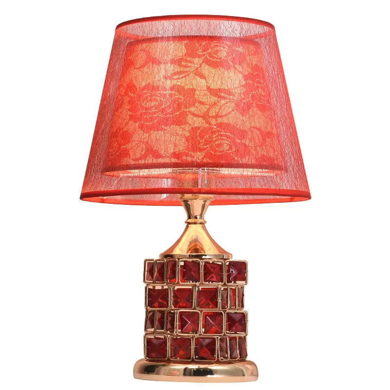 Modern Crystal Table Lamp – European Style Luxury Lamp for Wedding Gift Ideas, Sweet Bedrooms, and Home Decor