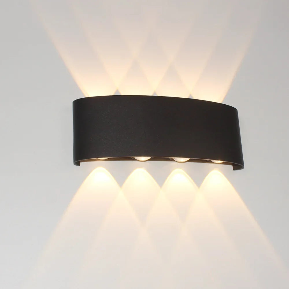 Body Motion Sensor Wall Light Waterproof Outdoor LED Wall Sconce Up Down Glowing Lamps Garden Yard Induction Corridor Wall Lamp
