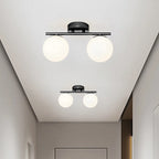 Modern Nordic LED Ceiling Light – Gold Iron and Glass Lamp for Corridor, Aisle, Cloakroom, Balcony, and Bedroom