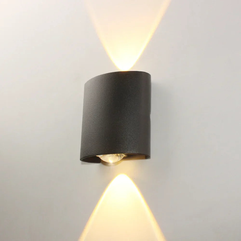 Body Motion Sensor Wall Light Waterproof Outdoor LED Wall Sconce Up Down Glowing Lamps Garden Yard Induction Corridor Wall Lamp