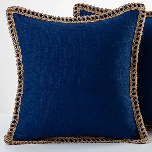 Colorful pillowcases in French style