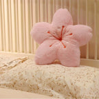 Floral pillow paradise with pink accent