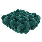 Living Room Soft Plush Knot Pillow Sofa Pillow Solid Color Square Handwoven Home Throw Pillow Square Woven Seat Cushion Pillow
