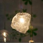 Nordic Glass Pendant Chandelier – Contemporary LED Light Fixture for Dining Table, Bar, and Entryway