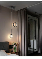Modern LED Pendant Light – 2-Way Indoor Hanging Lamp for Living Room, Bedroom, Dining Table with Adjustable 3 Light Colors