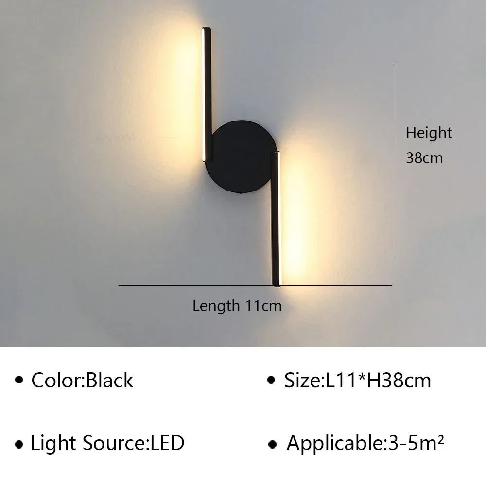 Modern LED Wall Lamp Bedside Sconce - Home Decor Lighting Fixture for Living Room, Bedroom, Hotel