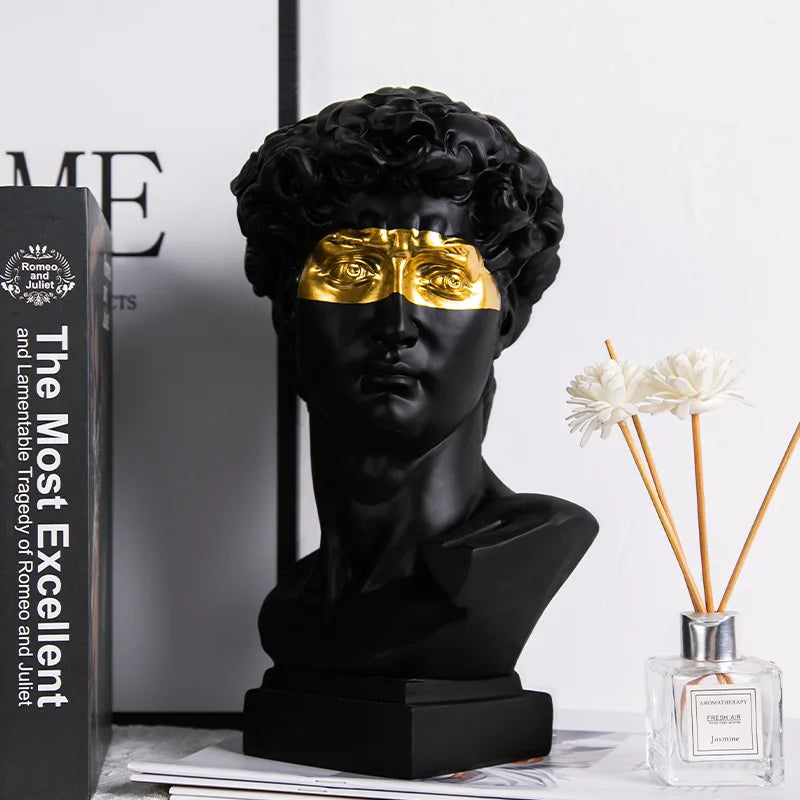 European Home Decor David Head Resin Statues Statues Home Decor Modern Abstract Art Bust Sculpture Art Sketch Practice