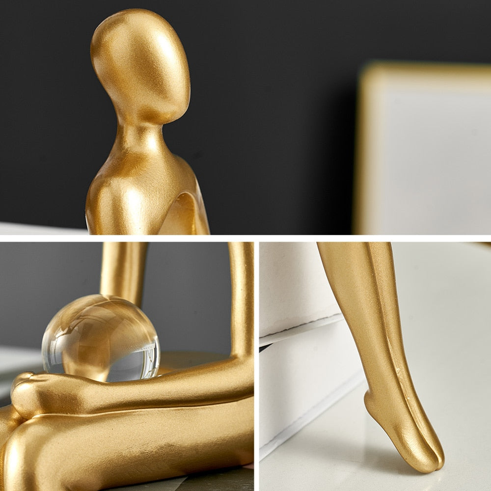 Modern Figurines Abstract Home Decor Sculpture