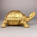 Brass Feng Shui Turtle Statue Lucky Animal Sculpture for Longevity Home Office Decoration Figurine Gift Study Ornament