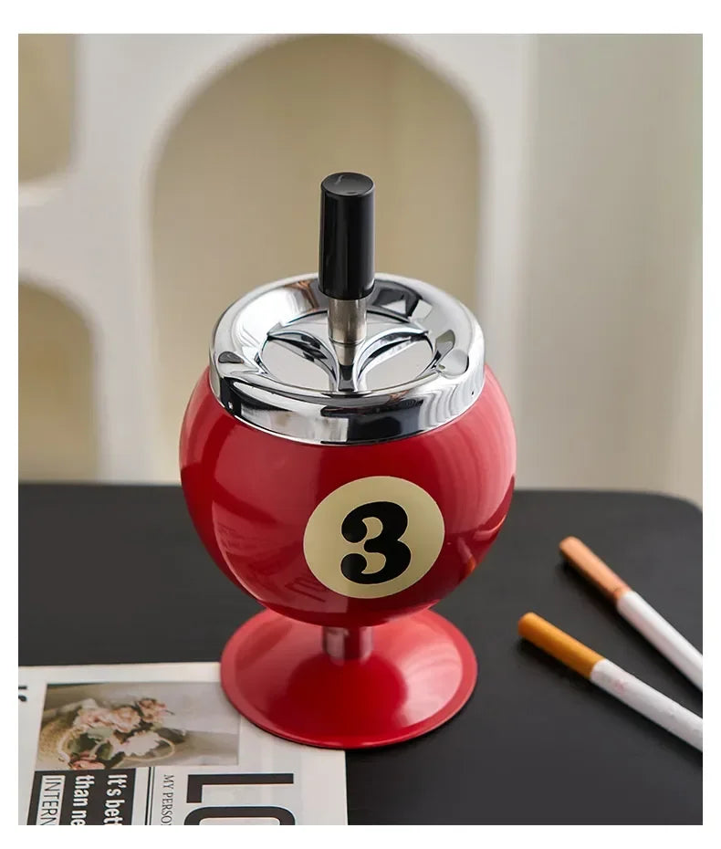 Metal Billiard Ashtray