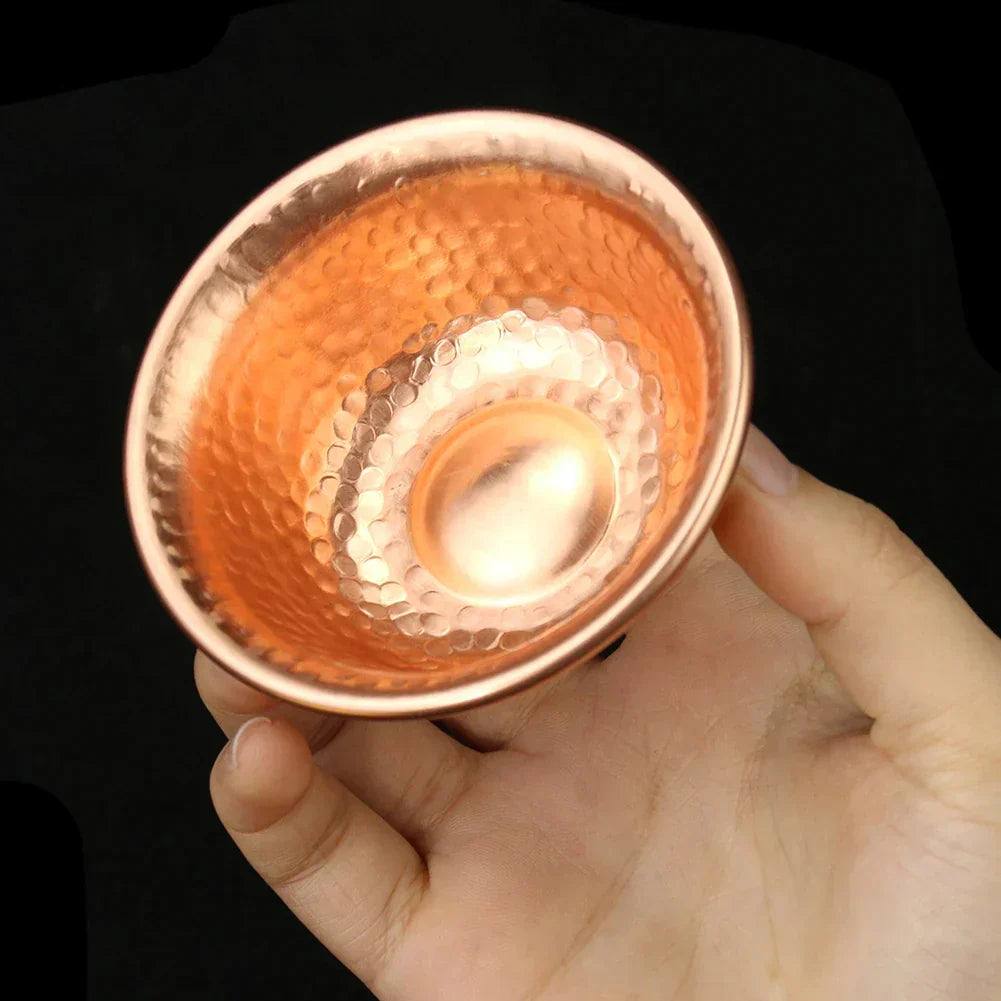 Nepalese pure copper water preparation bowl handmade hammer pattern holy water bowl for Buddha Buddhism accessories
