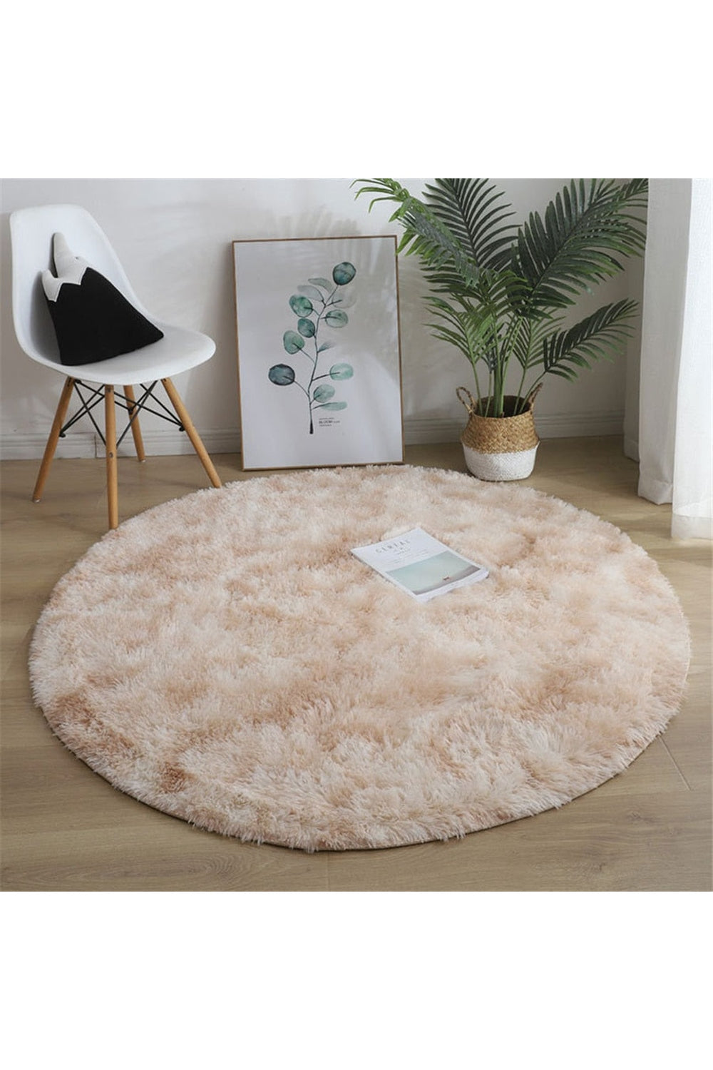 Fluffy Round Rug