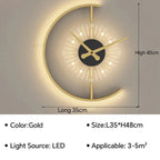 Modern LED Clock Wall Lamp – Stylish Wall-Mounted Light for Bedroom, Living Room, and Home Décor