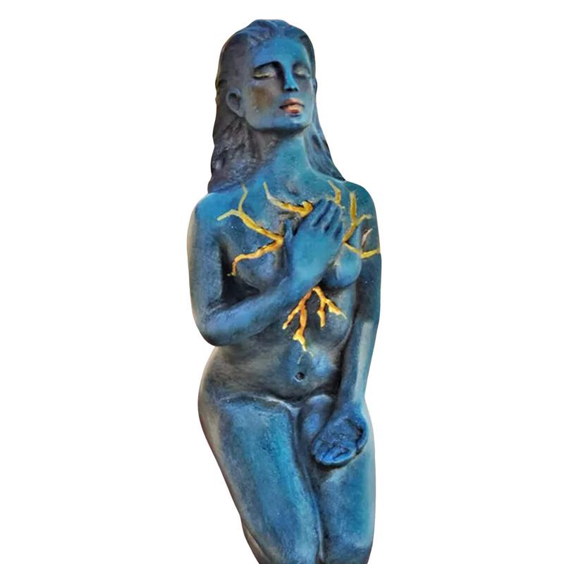Healing Goddess Sculpture: Resin abstract