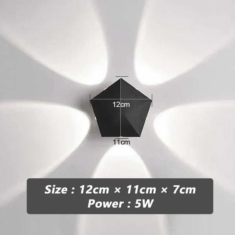 Black Prism Ambient Minimal Wall Lamp