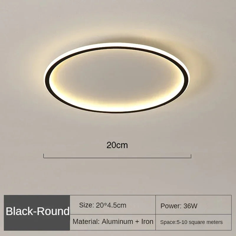Modern LED Ceiling Light – Dimmable Indoor Lighting Fixture for Bedroom, Bathroom, Kitchen, and Corridor