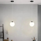Modern Glass LED Pendant Light – Nordic Style Hanging Lamp for Living Room, Bedroom, Restaurant, and Bar, 220V AC, Indoor Lighting Fixture