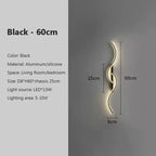 Modern LED Wall Lamp – Smart Remote-Controlled Sconce for Bedroom, Living Room, and Staircase