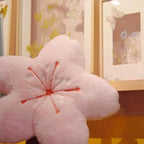 Floral pillow paradise with pink accent