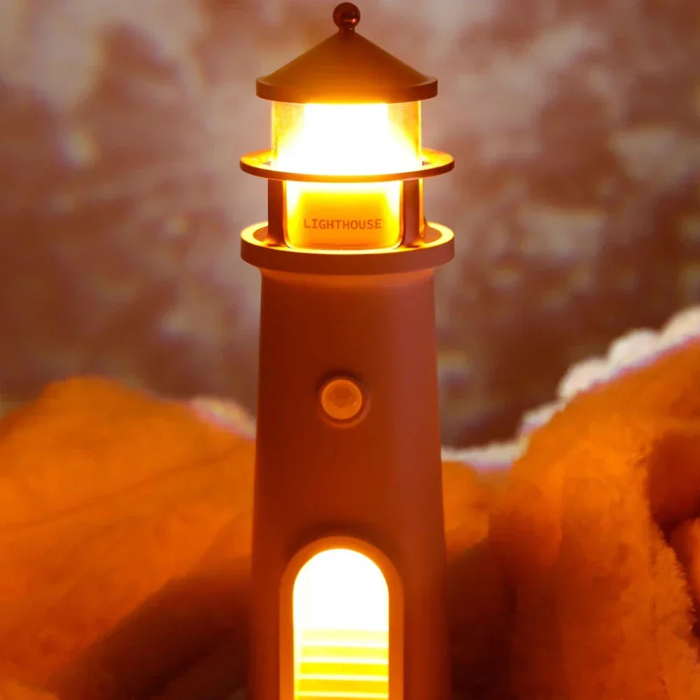 Moon Harbor Lighthouse Night Lamp