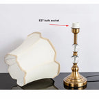 American Imitation Copper Crystal Bedside Lamp - Modern European Style Desk Lamp