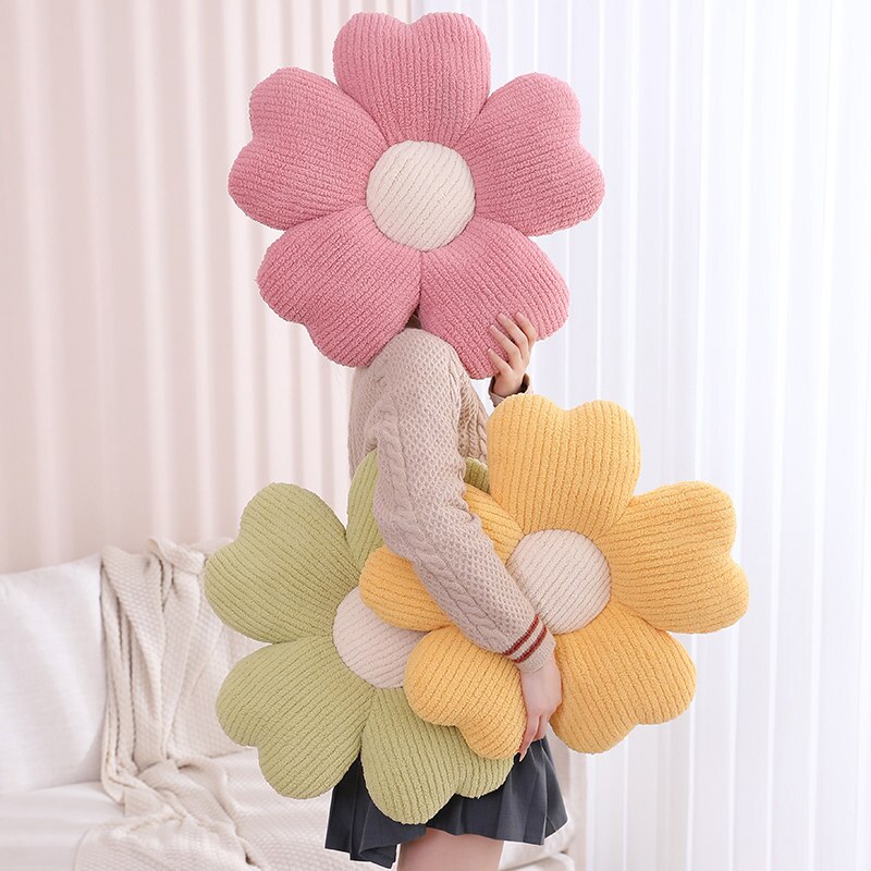 Soft Clover Flower Decorative Pillow