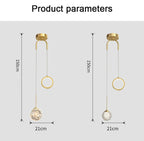Modern LED Pendant Light – 2-Way Indoor Hanging Lamp for Living Room, Bedroom, Dining Table with Adjustable 3 Light Colors