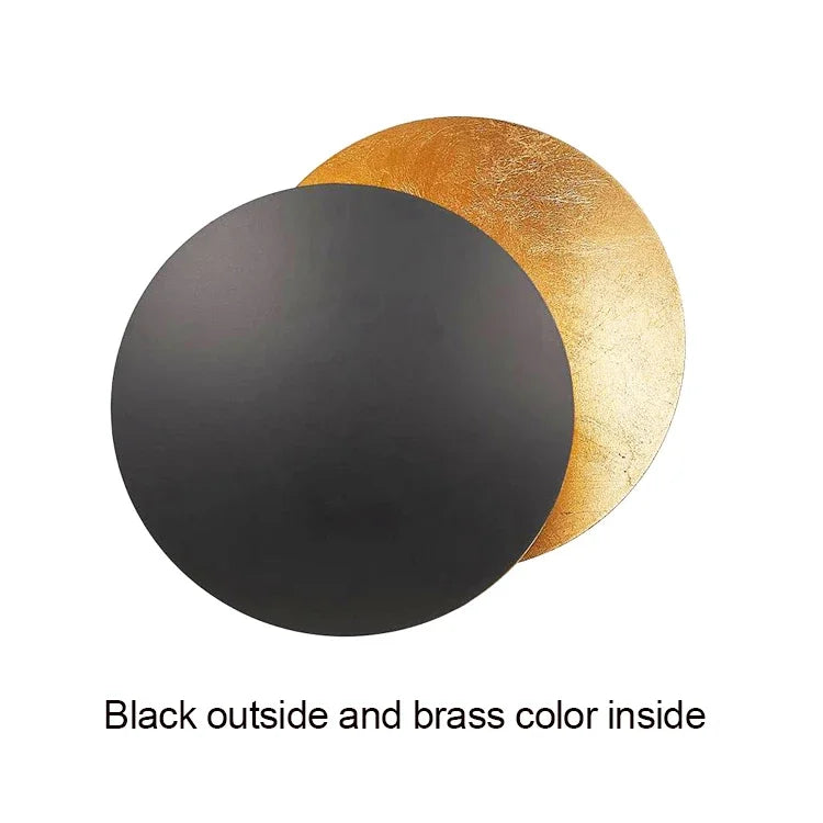 Modern Eclipse Wall Lamp – Round LED Wall Light for Bedroom, Aisle, Corridor, and Living Room