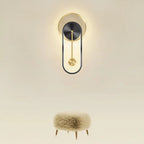 Modern LED Clock Wall Lamp – Stylish Wall-Mounted Light for Bedroom, Living Room, and Home Décor