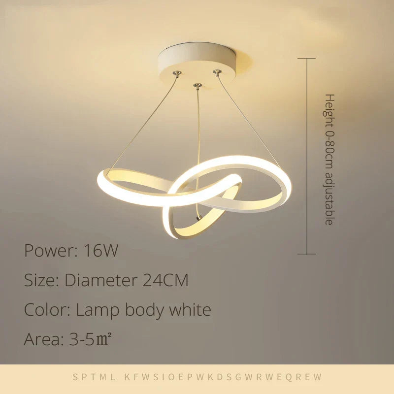 Modern LED Pendant Light Chandelier - Elegant Hanging Lamp for Versatile Spaces