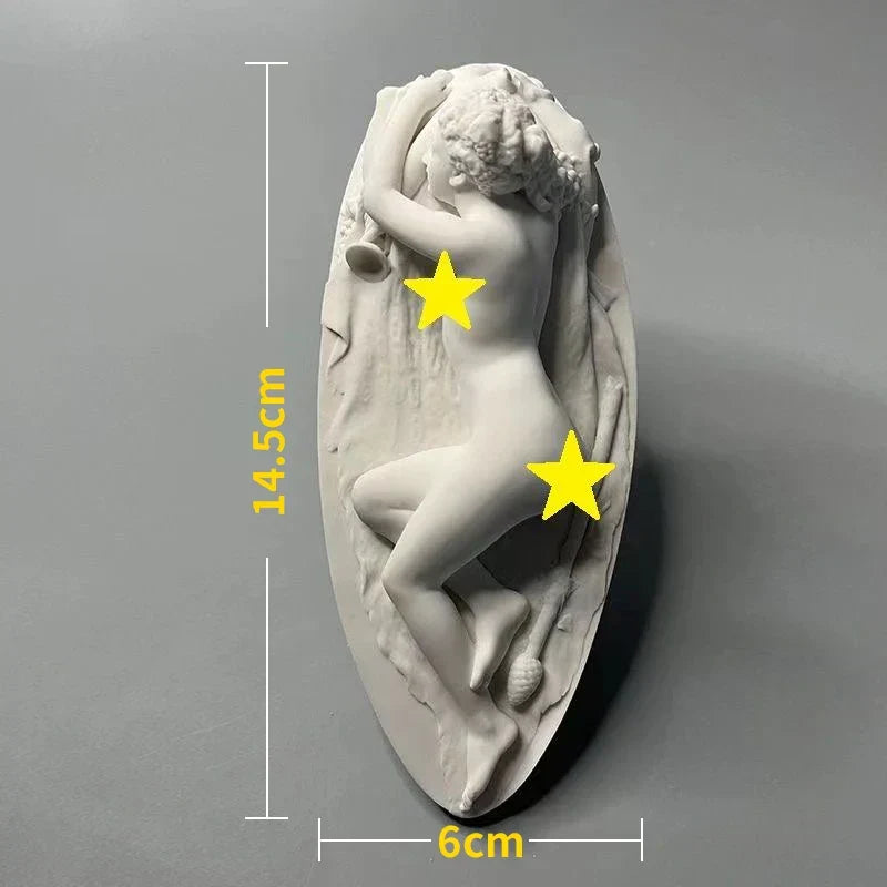 Nordic INS Style Character Plaster Statue DIY Painted Sketch Photography Props Table Decorations Home Art Plaster Decoration
