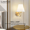 Modern LED Fabric Wall Lamp – E27 Retro Wall Lighting for Bedroom, Living Room, Hotel, and Dining Room