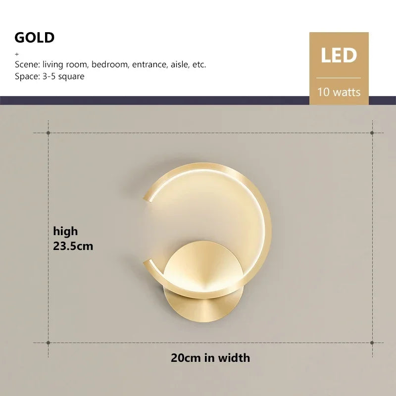 Modern LED Wall Lamp – Nordic Up & Down Wall Lighting for Living Room, Bedroom, Aisle, and Home Decor