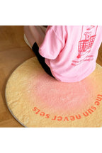 Bedroom round rug