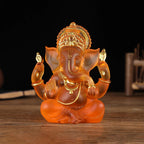 Rare colored semi-transparent Ganesh statues for luck in your home