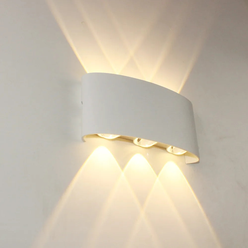 Body Motion Sensor Wall Light Waterproof Outdoor LED Wall Sconce Up Down Glowing Lamps Garden Yard Induction Corridor Wall Lamp