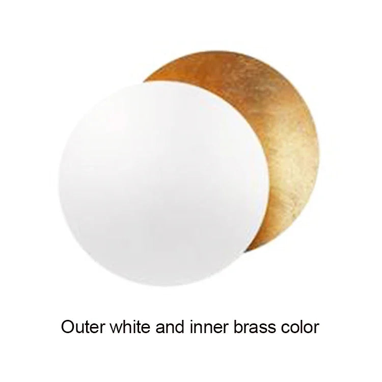 Modern Eclipse Wall Lamp – Round LED Wall Light for Bedroom, Aisle, Corridor, and Living Room