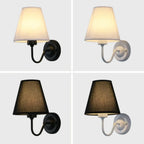 Modern LED Fabric Wall Lamp – E27 Retro Wall Lighting for Bedroom, Living Room, Hotel, and Dining Room
