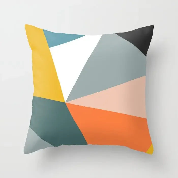 Modern Abstract Geometric Colorful Cushion Covers 45x45cm Pillow Cases Covers For Sofa Throw Cushions 60x60cm 50x50cm Trending Home Decor | Vinantica