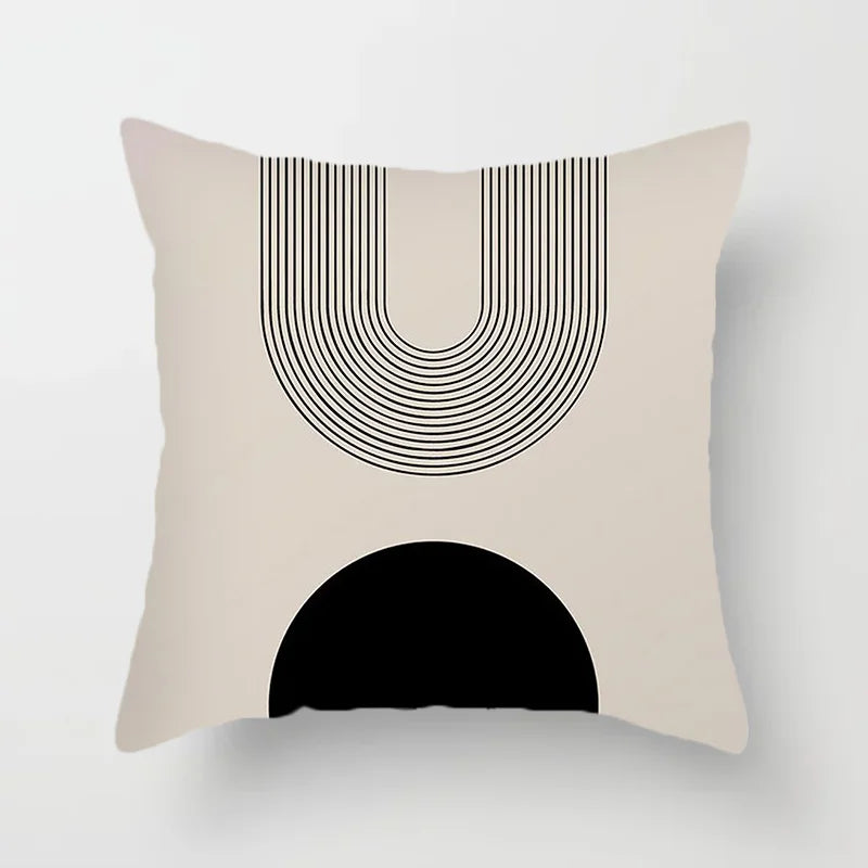 Modern Art Abstract Pattern Decorative Cushion Covers Creative Line Sofa Chair Pillowcases Throw Pillow Case Home Office Decor | Vinantica