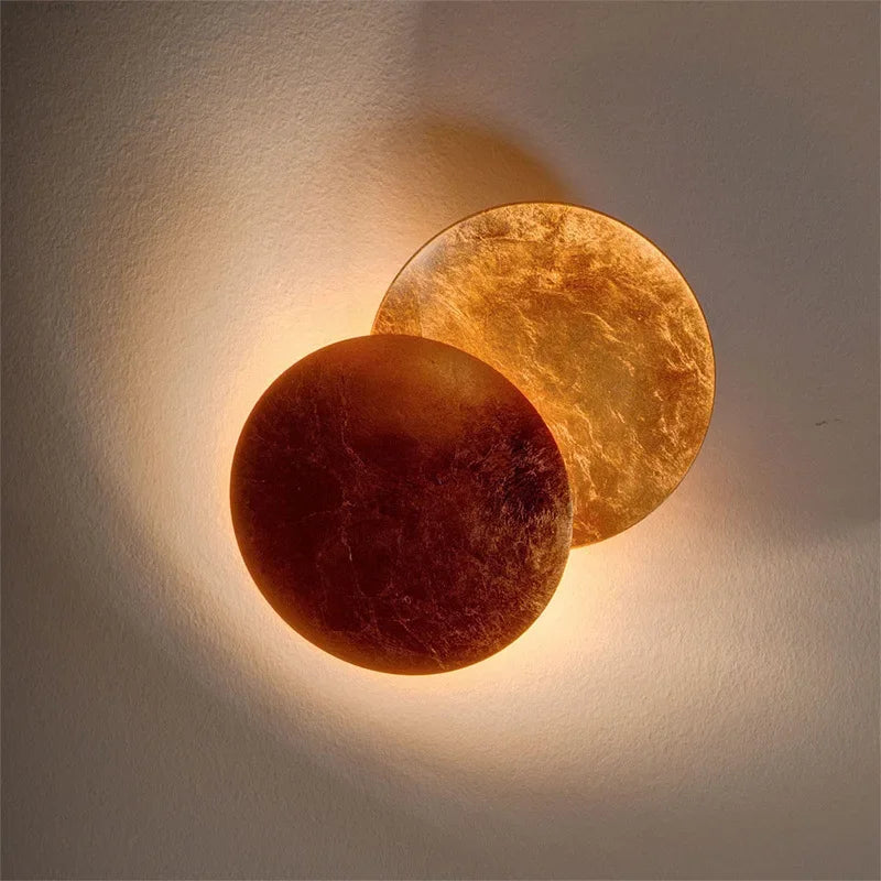Modern Eclipse Wall Lamp – Round LED Wall Light for Bedroom, Aisle, Corridor, and Living Room