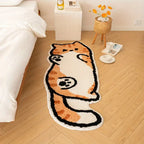 Playful Cat Area Irregular Rug