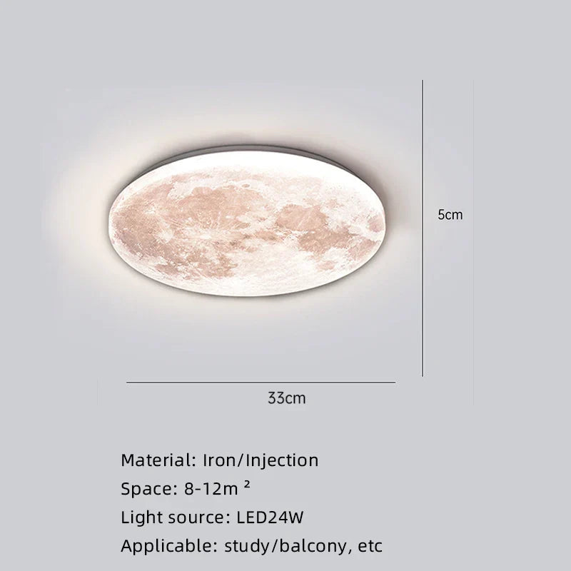 Moon Surface Artistic Modern Ceiling Lamp