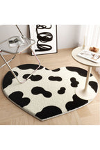 Peach heart rug
