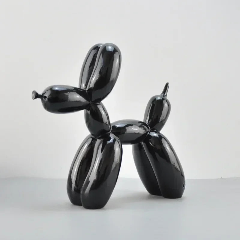 Nordic Balloon Dog Sculpture Resin Animal Ornament Art Sculptures and Figures Craft Home Decoration Room Desktop Accessories