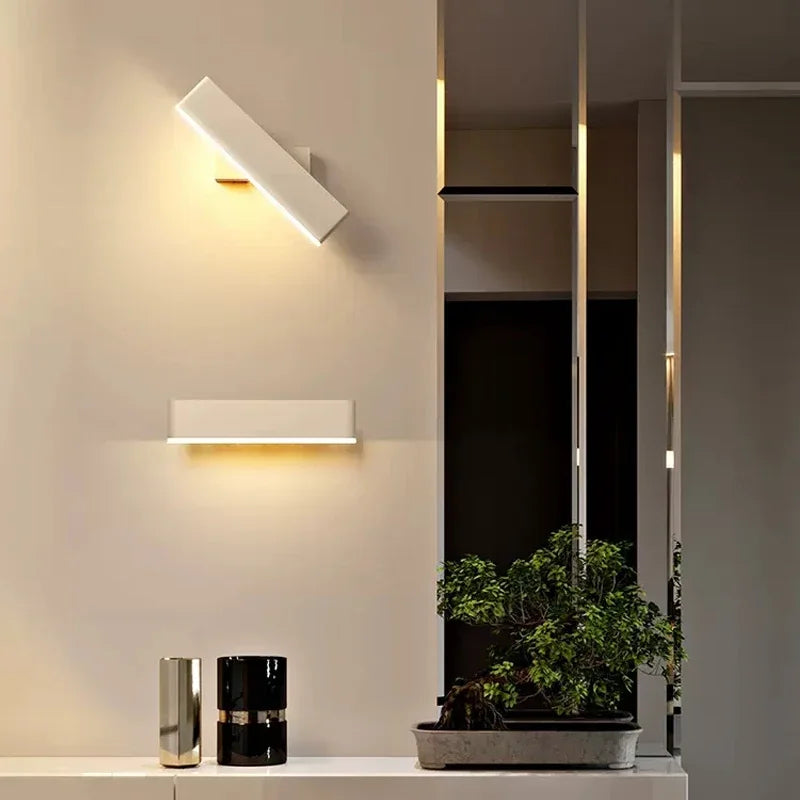 Modern LED Wall Lamp – Rotatable Aluminum Wall Light for Living Room, Bedroom, Dining Room, and Home Decor – Up & Down Indoor Wall Sconce