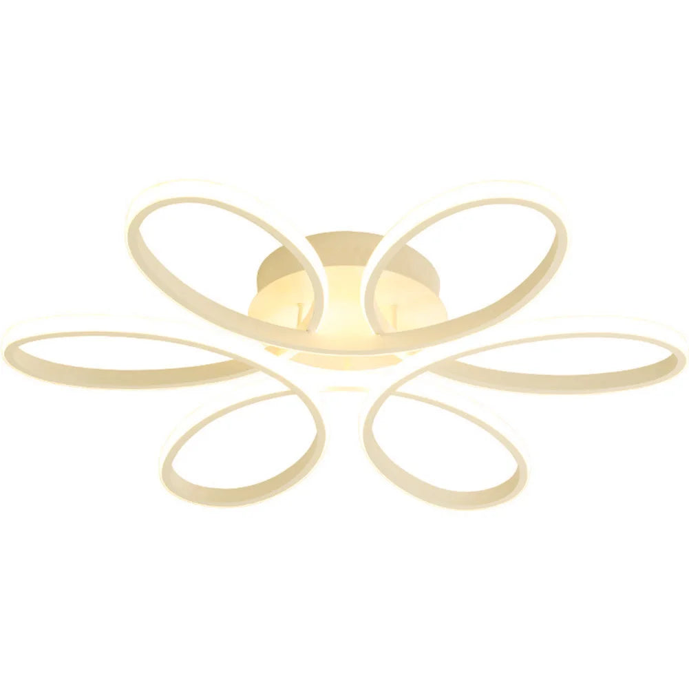 Modern LED Flower Ceiling Light | 12W Three-Color Flush Mount Lamp for Living Room, Corridor, Bedroom, and More