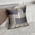 Shiny Golden Silver Stripe Jacquard Cushion Cushion Covers 45x45cm Pillow Cases Square Cover For Sofa Throw Cushions Light Luxury Nordic Home Decor | Vinantica