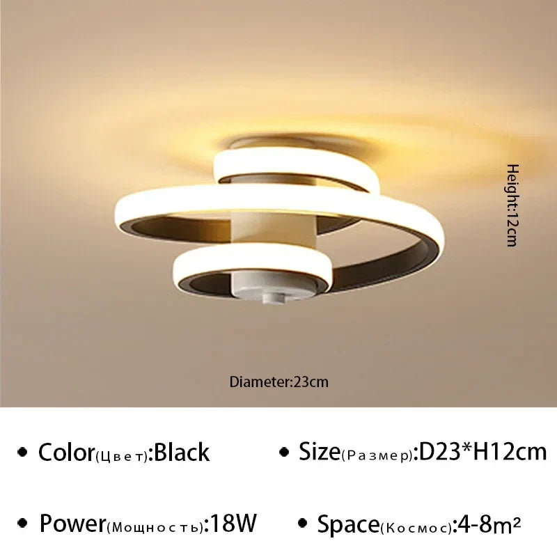 Modern LED Aisle Ceiling Lights | Surface Mounted for Bedroom, Living Room, Corridor, and Balcony