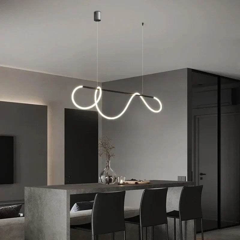 Modern LED Pendant Light – Stylish Ceiling Chandelier for Dining Room, Kitchen & Office, Energy-Efficient AC Power, LED Bulbs Included